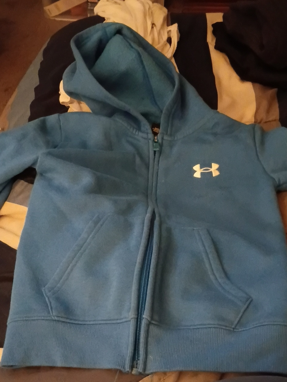 Under Armour Kids Light Blue Full-Zip Hoodie